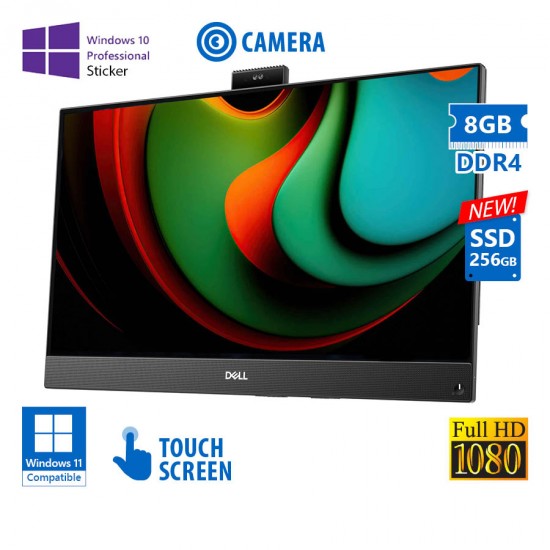 Dell OptiPlex 5490 AIO w/Touchscreen 23.8``FHD/i5-10500T/8GB DDR4/256GB SSD New/No Stand/No ODD/Webc