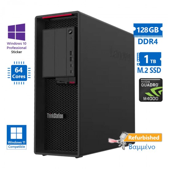 Lenovo ThinkStation P620 Tower AMD Ryzen Threadripper Pro 3995WX(64-Cores)/128GB DDR4/1TB M.2 SSD/Nv