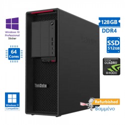 Lenovo ThinkStation P620 Tower AMD Ryzen Threadripper Pro 3995WX(64-Cores)/128GB DDR4/512GB SSD/Nvid