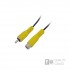 1.5M M/F 1RCA Plug To 1RCA Jack Nickel