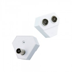 Πλαστικό Splitter TV 9.5MM Λευκό