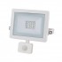 Προβολέας 20W LED COM με φωτοκύτταρο White
