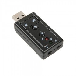 Εξωτερική κάρτα ήχου 7.1 USB to Jack 3.5mm F για PC/MAC/Linux