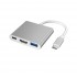 Adaptor USB Type-C 3 in 1/USB 3.0/HDMI/Type-C 3W1