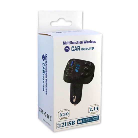 Car MP3 Player Fm Transmitter w/Dual USB Charger 3.1A