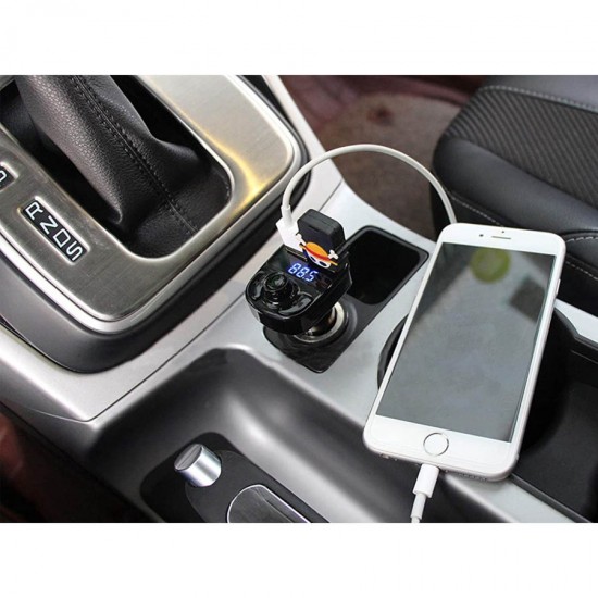 Car MP3 Player Fm Transmitter w/Dual USB Charger 3.1A