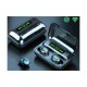 Ακουστικό In-ear Bluetooth Wireless earphones noice cancelling ANC, ENC με docking station F9-5 μαύρ