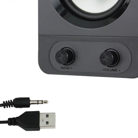 Ηχείο LED 2.1 Channel Soprano Μαύρο EGS107