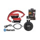 Mizzo Ακουστικό Bluetooth w/FM radio,MP3 Player,Hands-Free, αναδιπλούμενο μαύρο/κόκκινο LXBT1001