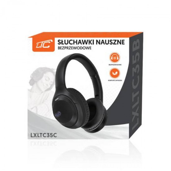 LTC Ακουστικό Bluetooth αναδιπλούμενο μαύρο LXLTC35C