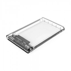 Enclosure USB 3.0 HDD 2.5SATA Transparent