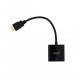 Adaptor HDMI Male σε VGA Female Well ADAPT-HDMIM/VGAF-0.2BK-WL