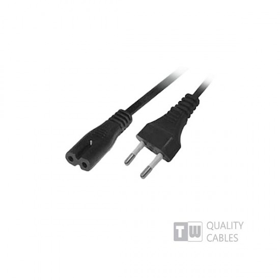 Καλώδιο τροφοδοσίας ρεύματος οκταράκι 2x0,50mm 1.5m