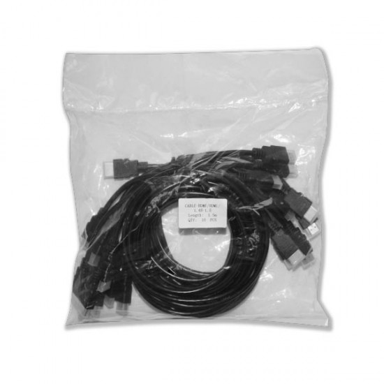 Καλώδιο Hdmi Well Μ/Μ 1,5m 1.4V συσκ. 10τεμ CABLE-HDMI/HDMI/1.4B-1.5