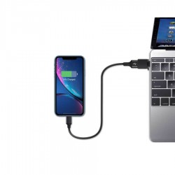 Μετατροπέας LONG TYPE C FEMALE ΣΕ USB 3.0 MALE 2.4A BLACK