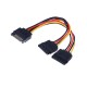 Καλώδιο SATA 15pin σε 2xSATA 15pin 20cm