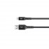 Καλώδιο USB 2.0 σε Lightning Φόρτισης - Data 1m 2.4A Μαύρο Well CABLE-USB/LIGHT-1BK05-WL