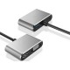 Adaptor USB-C Male σε HDMI 4K, VGA και USB 3.0 HUB με τροφοδοσία