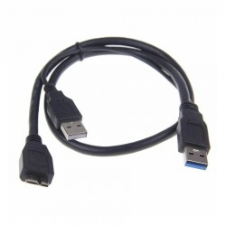 Καλώδιο USB 3.00 Male σε USB 3.0 Micro-B Male 1m Μαύρο