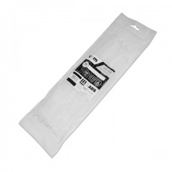 Δεματικά καλωδίων  Λευκά 3.6 x 200mm 100τεμ/Συσκ COM