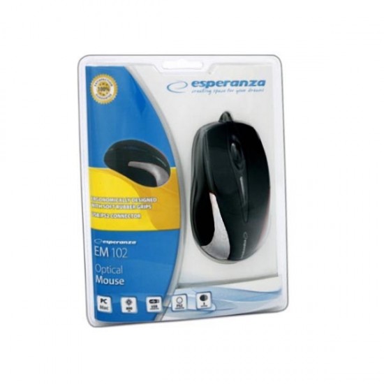 Ενσύρματο Ποντίκι Business series 3D μαύρο/ασημί EM102S