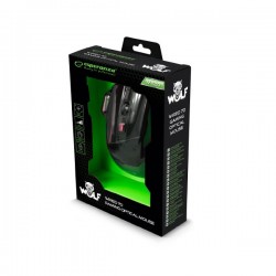 Wolf Gaming mouse ενσύρματο μαύρο/κόκκινο 7 Keys 2400dpi EGM201R