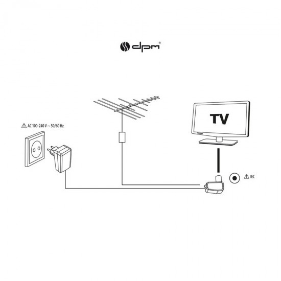 Τροφοδοτικό  DC 12 V / 100 mA.