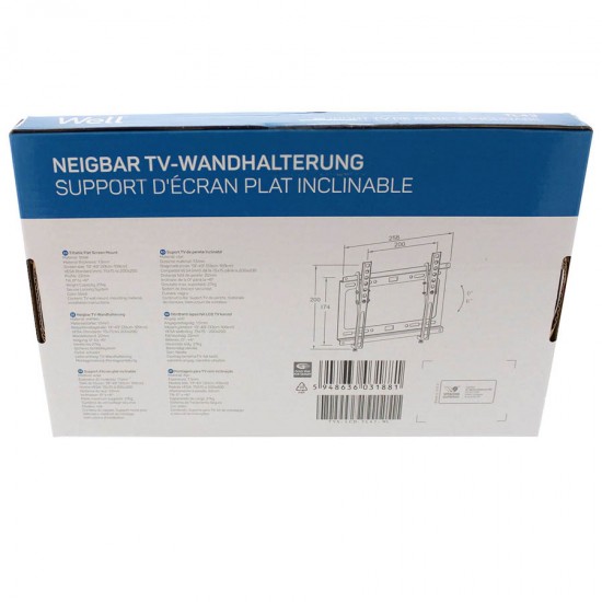 Βάση TV Well 13"- 43" Ρυθμιζόμενη TVS-LCD-TL43-WL