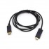 Καλώδιο Display Port M σε HDMI M 2m 1080p  Well 2BK-WL