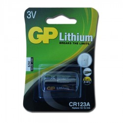 GP CR-123A Λιθίου Καρτέλα 1τεμ Μπαταρία Well GPCR123A-BL1