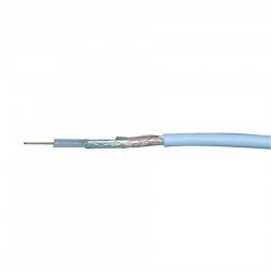 Καλώδιο Well RG59 100m 75R, 1X0.643MM, COPPER FIRE + AL FOAMED FOIL + 48X0.10MM COPPER / 6MM WHITE P