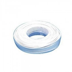 Καλώδιο Well RG59 100m 75R, 1X0.643MM, COPPER FIRE + AL FOAMED FOIL + 48X0.10MM COPPER / 6MM WHITE P