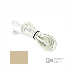 Καλώδιο 3M Μπεζ σύνδεσης Rj11 6p4c