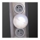 LED Φωτάκι Νυχτός με Φωτοκύτταρο QM244 1 W Κίτρινο φως