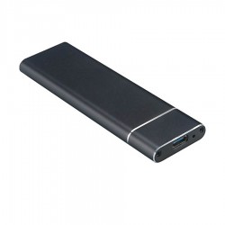 Enclosure silver USB3.1 M2 SSD SATA ENCL-M2/SSD