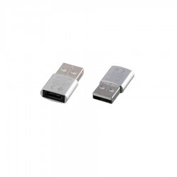 Μετατροπέας TYPE C FEMALE TO USB 2.0 MALE 2.4A WHITE NSP