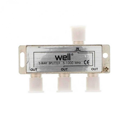 Διακλαδωτής 1 Προς 3 CATV 3 (1.000hz) SPLT-FC/3-WL