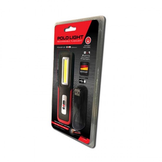 Φακός χειρός LED επαν/ζόμενος 4 λειτουργιών Polo Light COM