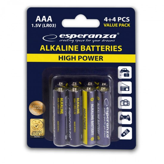 Μπαταρία LR3 AAA 8τεμ Αλκαλική EZB104