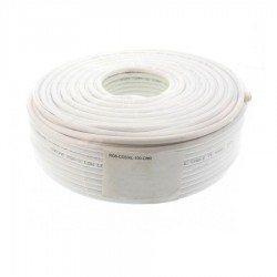 Καλώδιο ομοαξωνικό 100m, 6.5mm, CX-015LC, 75R λευκό Well RG6-CCS/AL-100-CHR