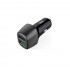 Well Universal 2χUSB Fast Car Charger 5V/2.4A Μαύρος PSUP-USBCQ25401BK-WL