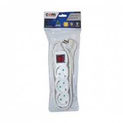 Πολύπριζα 3θ Με Διακόπτη 5M,3g1,5 COM