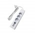 Πολύπριζο Well 3x Schuko, 3x USB και με 1x USB-C Διακόπτη 3m/3g1.5 EXTS-3S3M-USBC4-WL