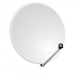 Δορυφορικό κάτοπτρο 80cm (80x71), λευκό, steel  SAT80BK
