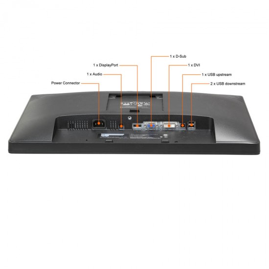 Used Monitor P2213x LED/Dell/22”/1680x1050/Wide/Black/No Stand/D-SUB & DVI-D & DP & USB Hub