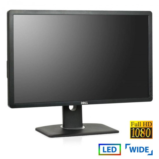 Used Monitor P2412Hx LED/Dell/24``FHD/1920x1080/Wide/Black/D-SUB & DVI-D & USB HUB
