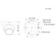 CCTV Dome HDCVI Κάμερα 2MP IR Eyeball 2.8mm GAHUA HAC-HDW1200