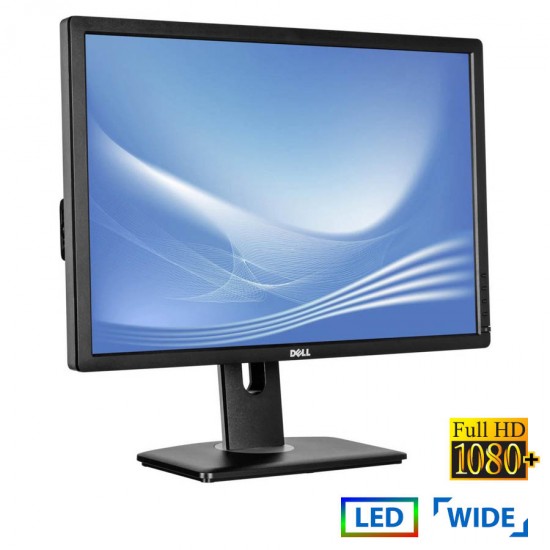 Used Monitor U2412M LED/Dell/24``FHD/1920x1200/Wide/Black/D-SUB & DVI-D & DP & USB Hub