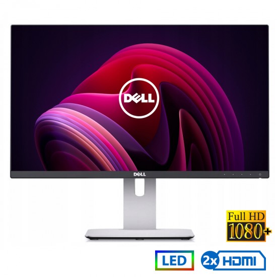 Used Monitor U2415 LED/Dell/24``FHD/1920x1200/Wide/Silver/Black/2xHDMI & DP & mini DP & USB 3.0 HUB