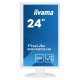 Used Monitor PL2480H LED/Iiyama/24``FHD/1920x1080/Wide/White/w/Speakers/D-SUB & DVI-D & HDMI